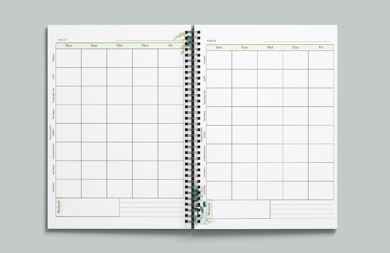 Catholic Homeschooling Planner 20232024 with Subjects Etsy