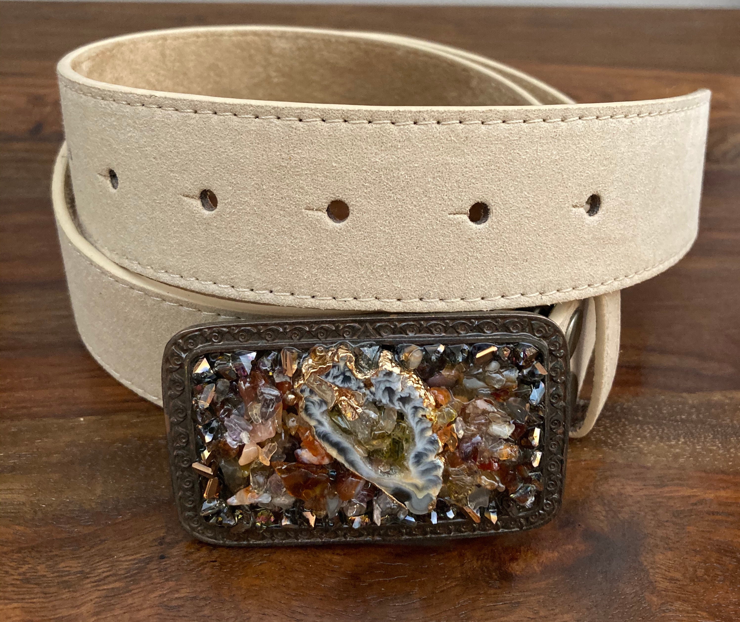 Beaded Belt Buckle Etsy