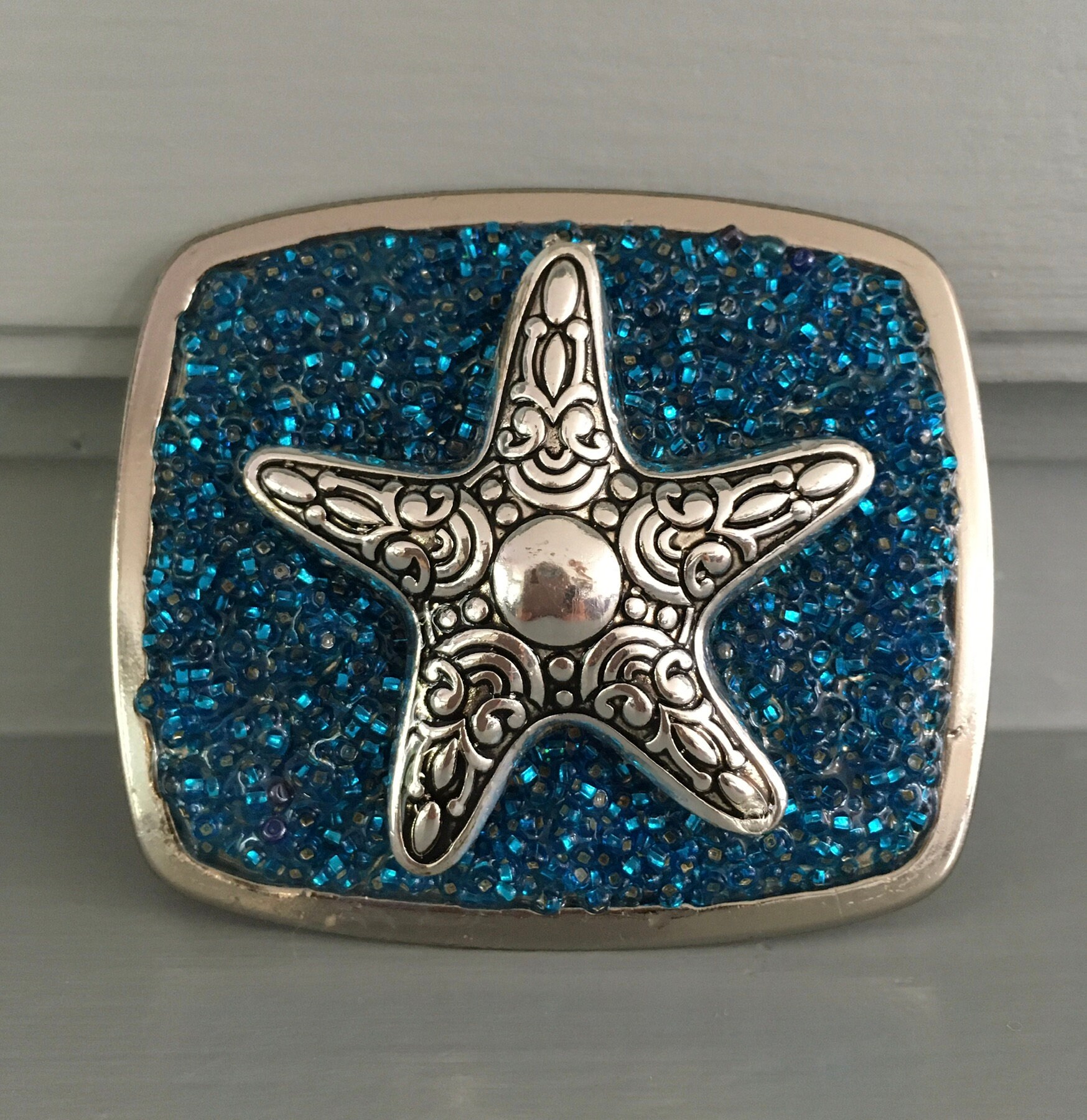 Beaded Belt Buckle Etsy