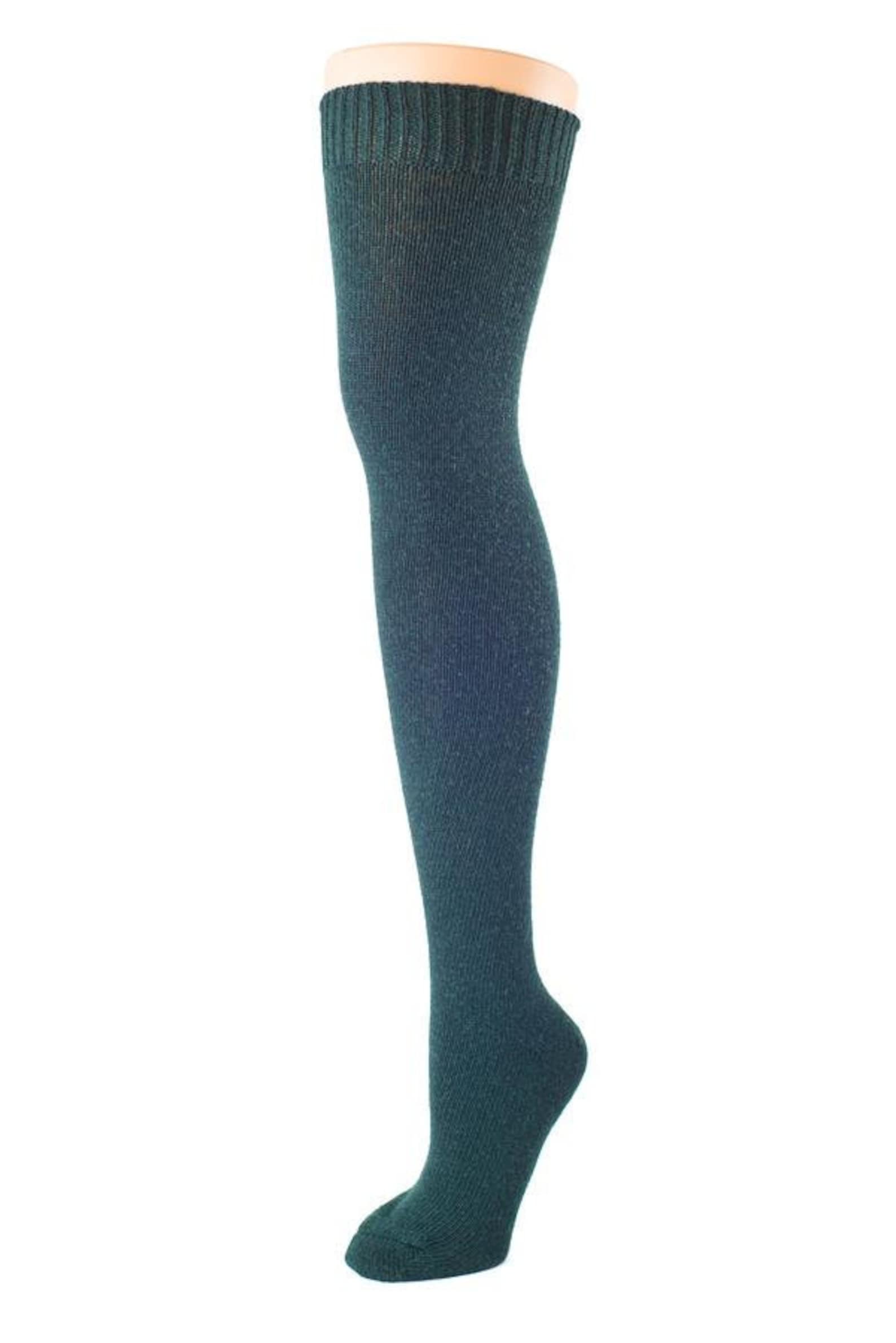 Merino Wool Stockings 100 Wool Thigh High Socks Etsy