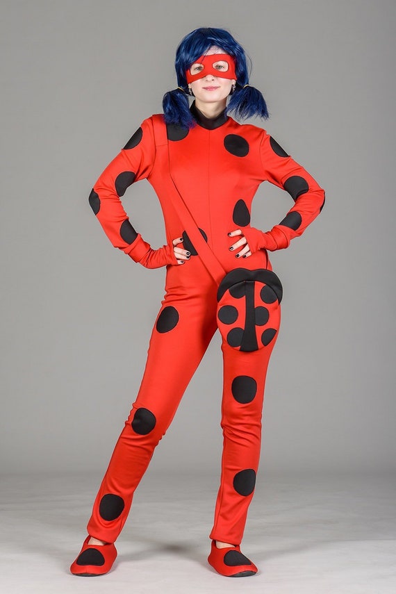 Ladybug costume adult ebony asshole