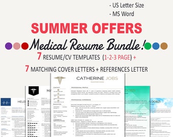 registered nurse resume nurse cv resume template for wordcv etsy
