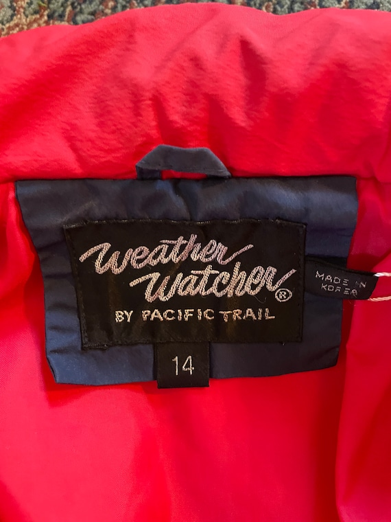 80’s puffy jacket in blue and red - image 6