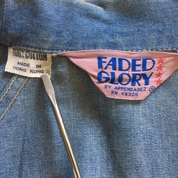 Vintage 1970’s faded glory denim jacket - image 10