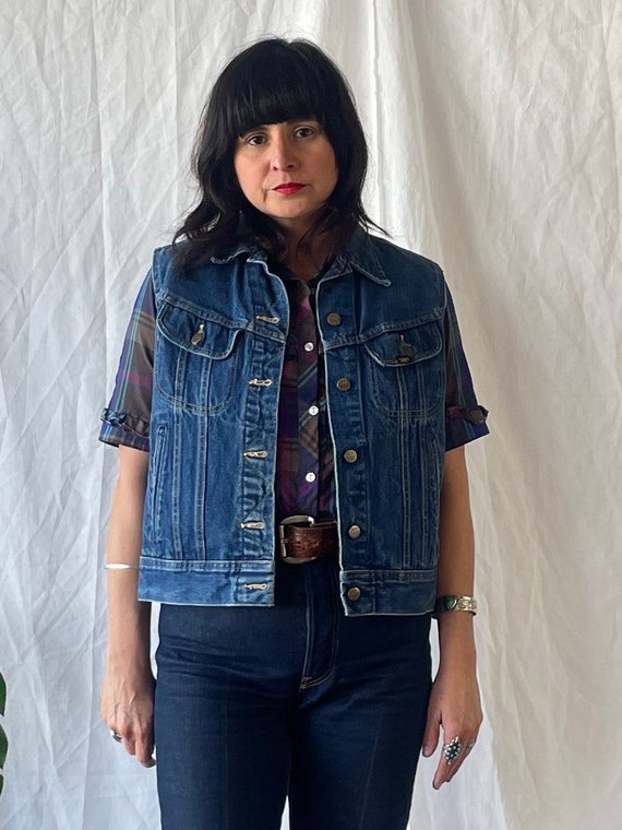 Vintage 1990’s Ms Lee denim vest - image 3