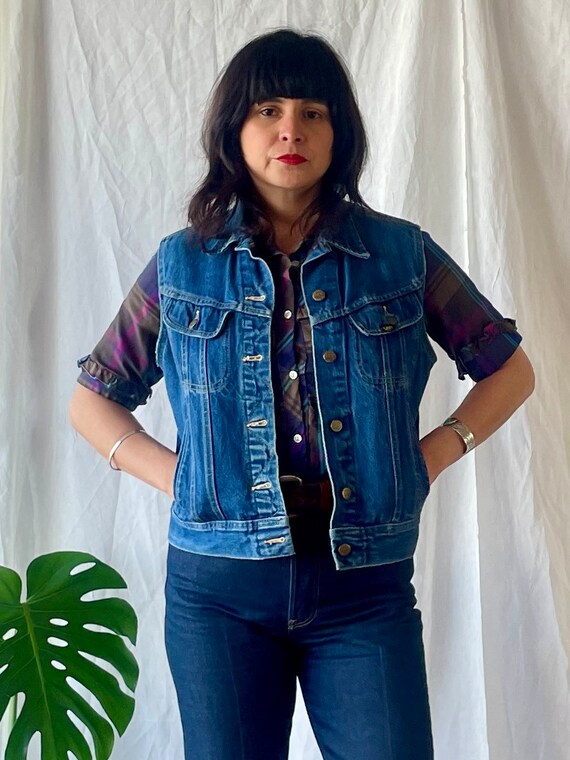 Vintage 1990’s Ms Lee denim vest - image 2