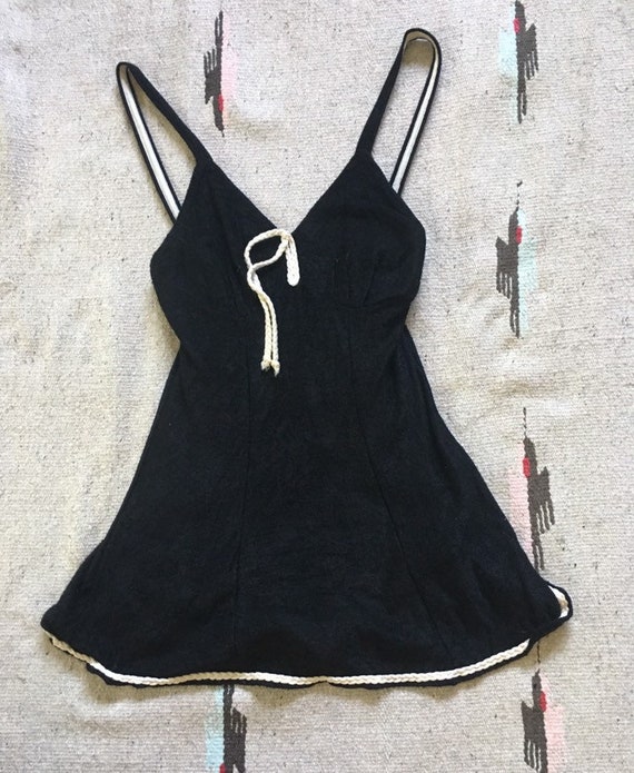 Adorable 1930’s Beach Mate knit one piece swimsuit