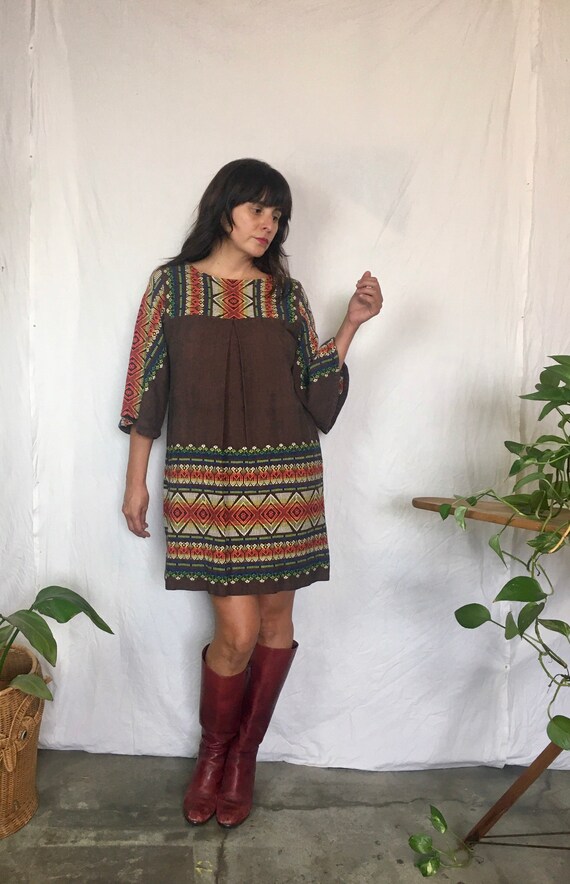 Vintage 1960’s Guatemalan bell sleeve embroidered