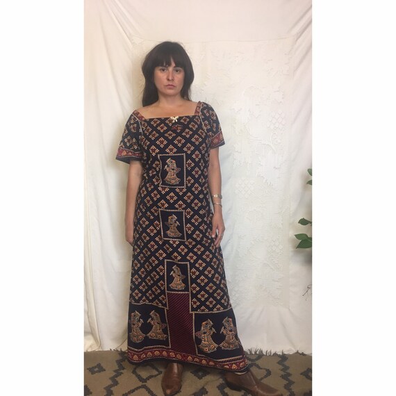 Beautiful cotton block printed indian ethnic batik