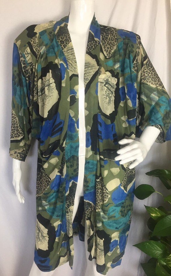 1980's Gottex bathing suit cover up in an awesome