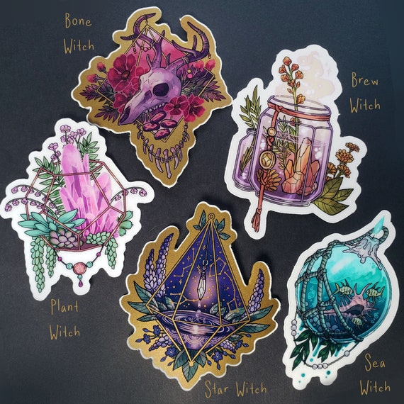Witchy Stickers | Etsy
