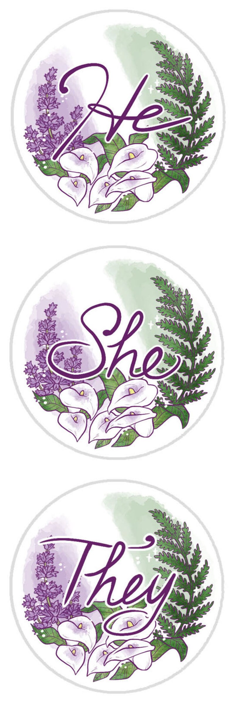 Identity Button Bouquets