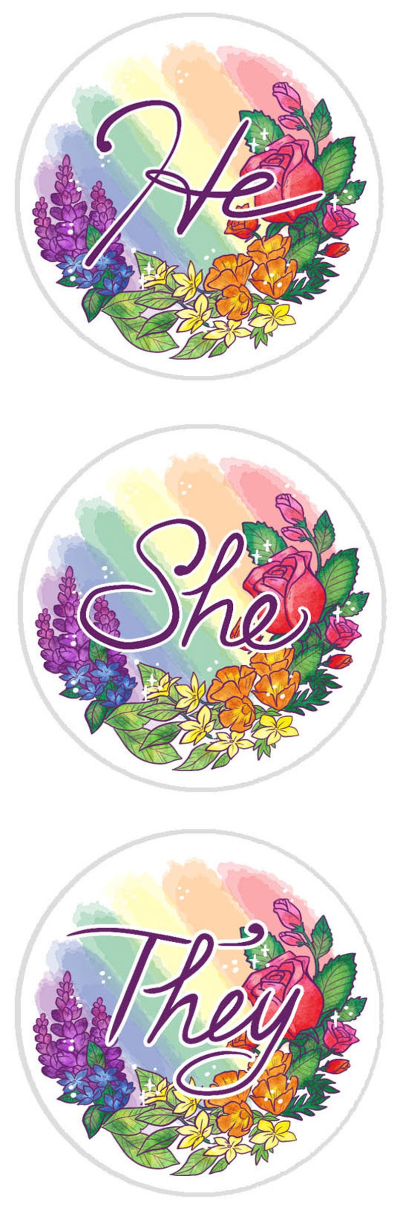 Identity Button Bouquets