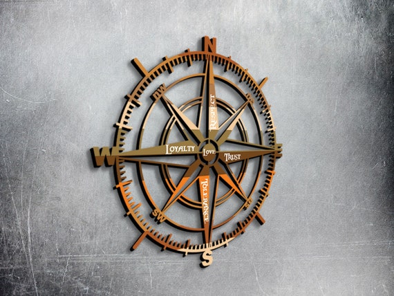 Compass Wood Wall Art Decor Nautical Australia - Compass Wall Art Australia Compass Wood Wall Art Decor Nautical Australia - Compass Wall Art Australia