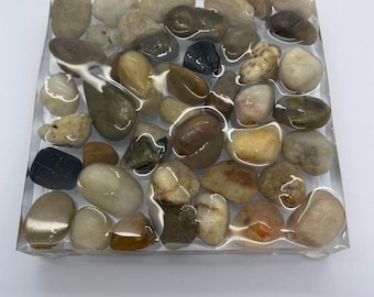 Stone Resin Soap Dish | River stone | Natural Decor | Spa Bathroom