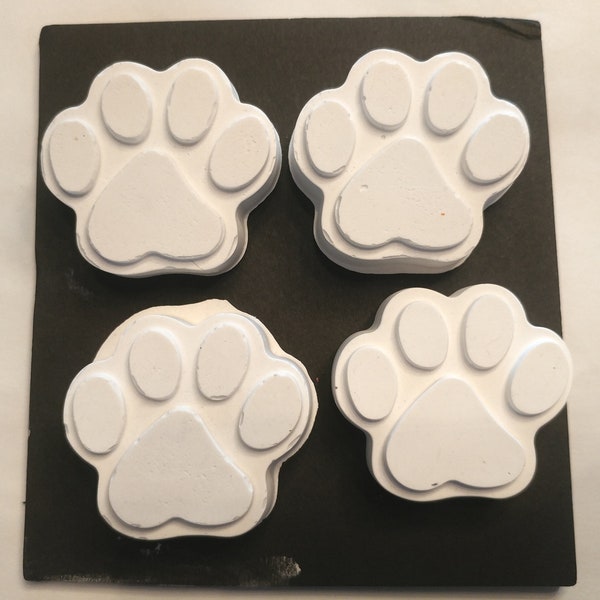 Paint Your Own Paw Print Magnets, Set of 4