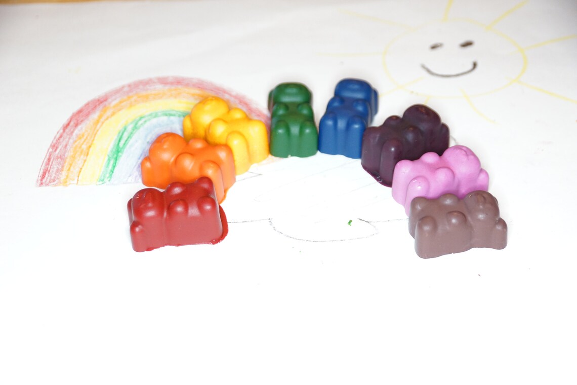Gummy Bear Crayons 8 Piece Set Etsy