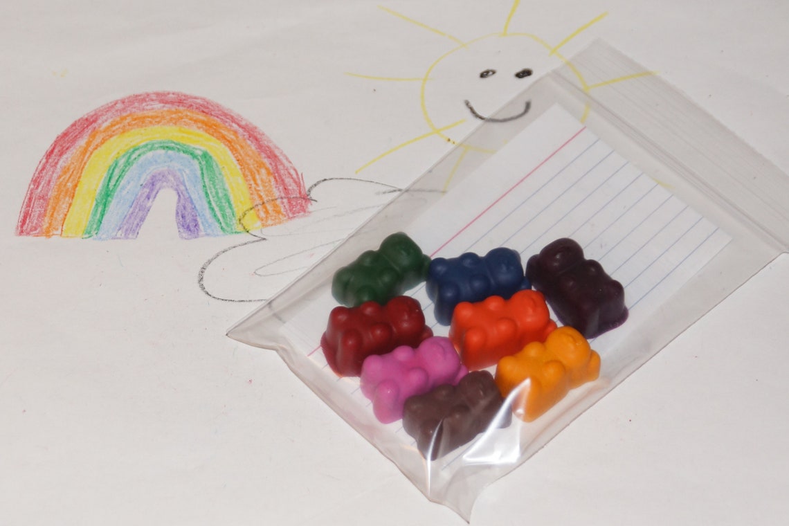 Gummy Bear Crayons 8 Piece Set Etsy