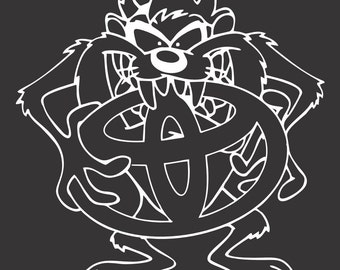 Taz Toyota Vinyl Window Decal Bumper Sticker