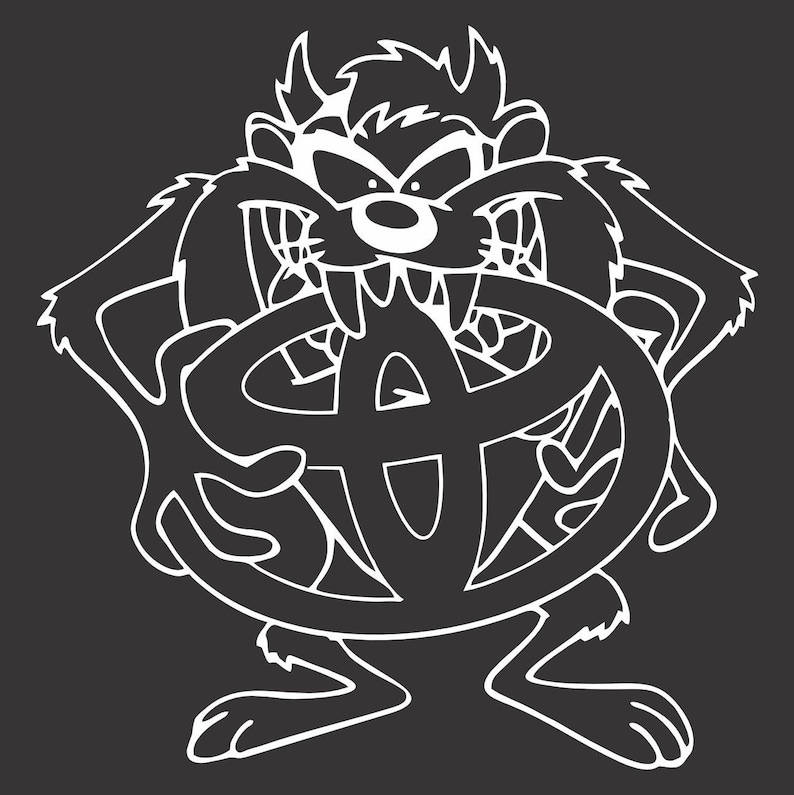 Taz Toyota Vinyl Window Decal Bumper Sticker Etsy