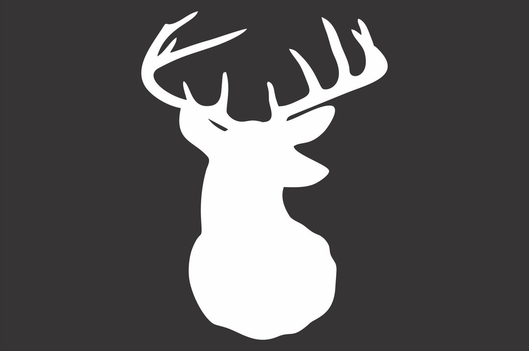 Buk Mount Deer - Buck Vinyl Window Decal Bumper Sticker - Etsy