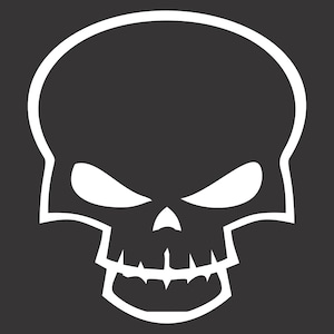 Skull Vinyl Window Decal Bumper Sticker