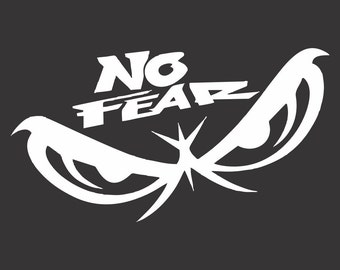 No Fear Windshield Banner Decal Sticker | Custom Made In the USA | Fast Shipping