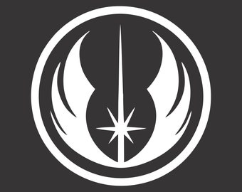 May include: A white symbol on a black background. The symbol is a circle with a star in the center and two wings on either side. The star has eight points and the wings are curved.