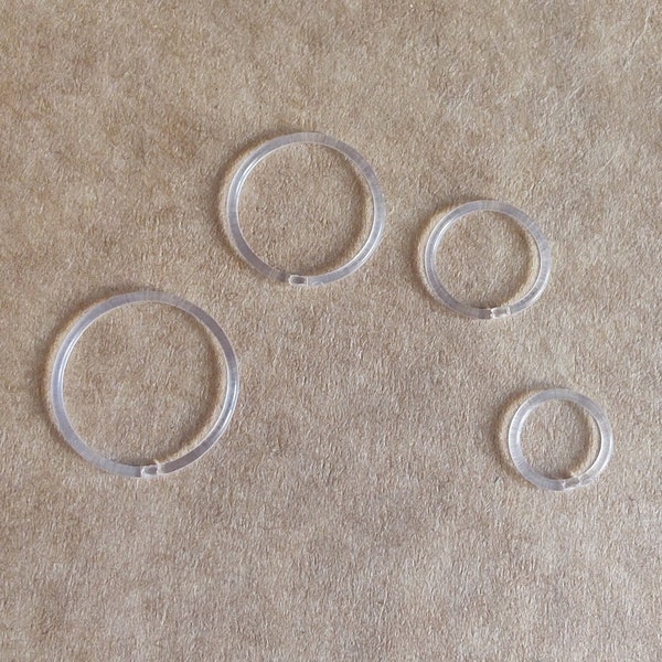BOGOF 20g, Piercing retainer, hoop retainer, 8mm retainer, clear septum ring, 6mm hoop retainer, metal free body jewellery, 10mm retainer