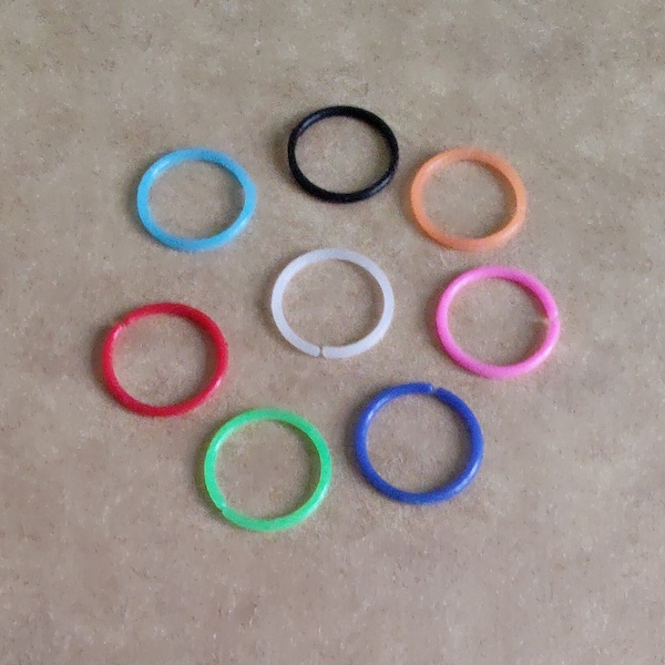 20g Colourful Nose Rings, acrylic nose rings, coloured nose rings, nose hoop, nose piercing, endless nose ring, tiny nose ring