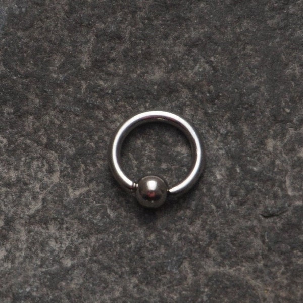 16 gauge captive rings, 6mm captive ring, nose hoop, Captive barbell, body piercing, body jewellery, captive barbell ring