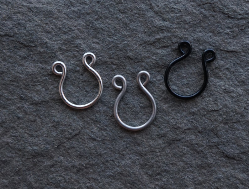 Fake Septum Rings Fake Body Jewellery Fake Septum Body Etsy