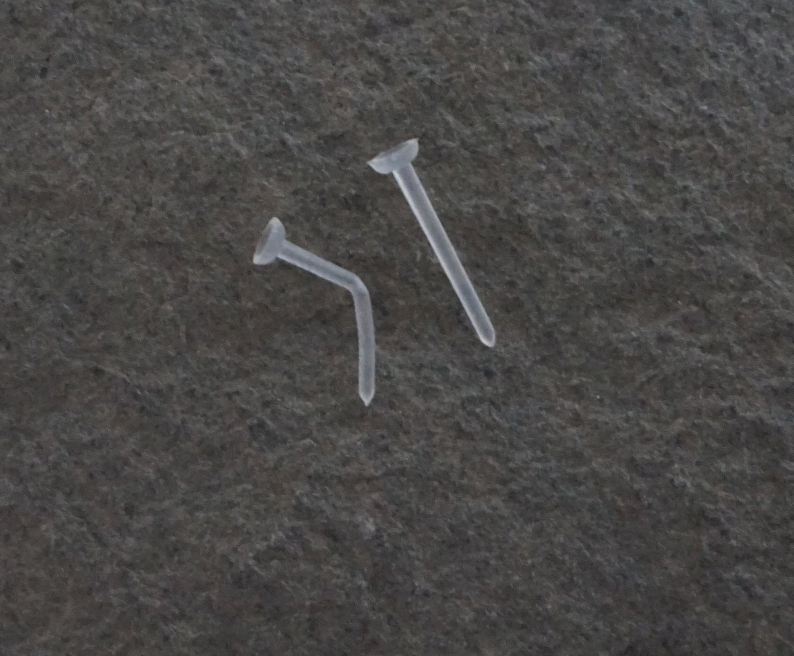 18g Piercing Retainer Clear Nose Stud Hide-it Piercing - Etsy