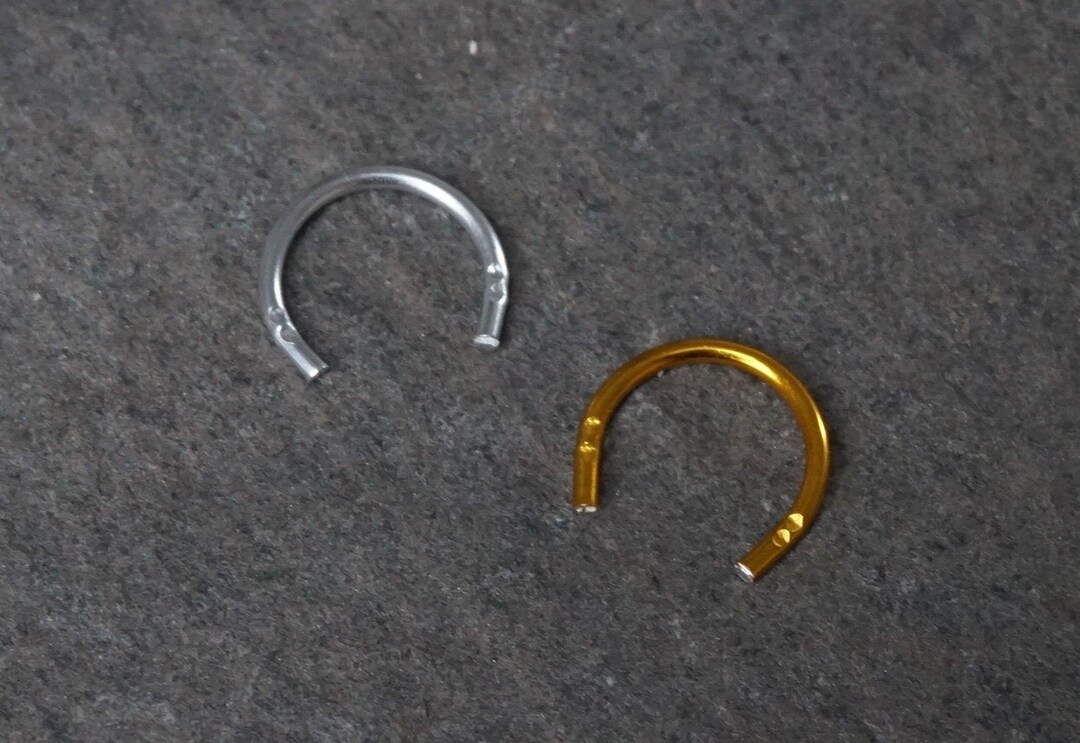 18 Gauge Septum Retainers Coloured Retainer Nose Retainer Etsy