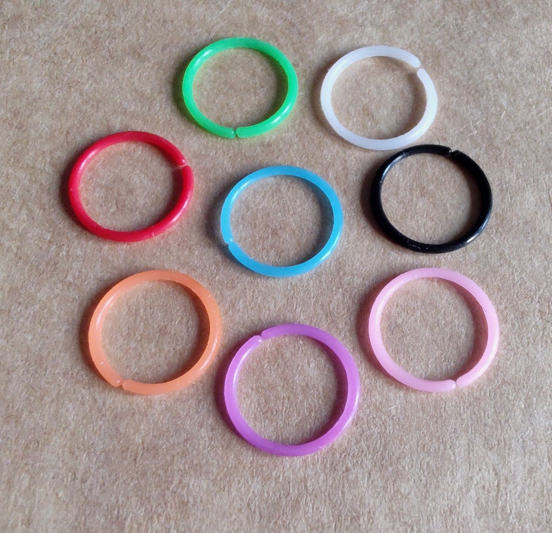Colourful, Flexible Nose Rings, Acrylic Nose Rings, Coloured Nose Rings, Nose Hoop, Nose
