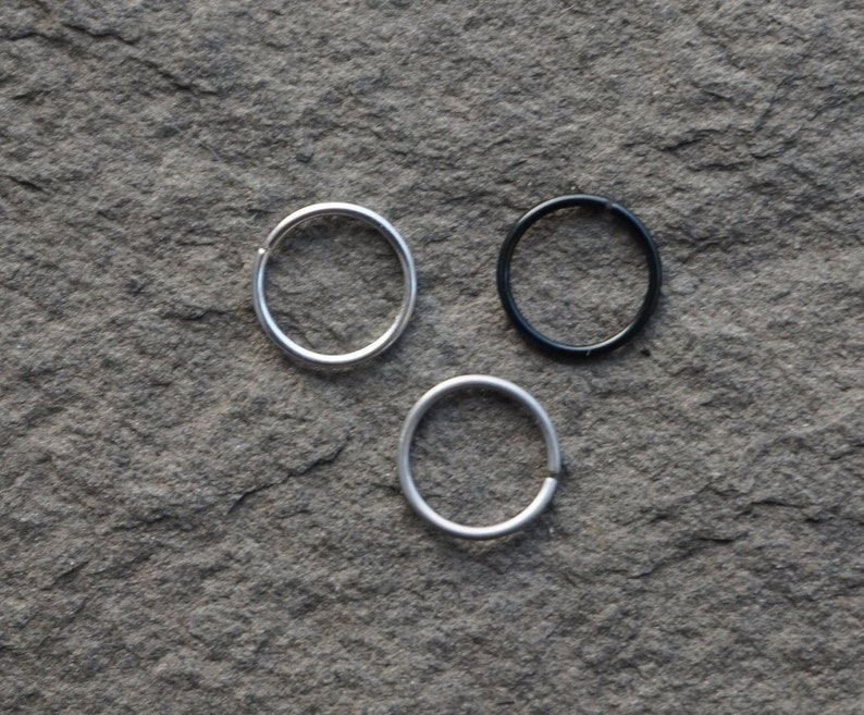 20 Gauge Nose Rings Silver Nose Hoop Nose Hoop Thin Nose Etsy UK