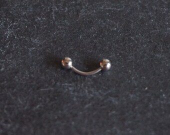Bling Piercing 2pc 16g Flexible Bioflex Curved Barbell 3mm White Anodized Cone Bioplast J-Curve Bent Banana Bar Bling Piercing 2pc 16g Flexible Bioflex Curved Barbell 3mm White Anodized Cone Bioplast J-Curve Bent Banana Bar