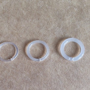 Hoop retainers, Piercing retainer, 14g hoop retainer, 16g hoop retainer, 18g hoop retainer, 8mm hoop retainer, clear nose ring, bio flex