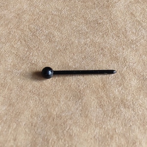 BOGOF 18g Piercing retainer, black nose stud, black nose bone, black acrylic nose stud, acrylic stud,