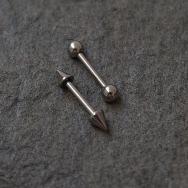 16g 8mm barbell, straight barbell, body piercing, spike barbell, 8mm barbell, 4mm barbell, 6mm barbell,