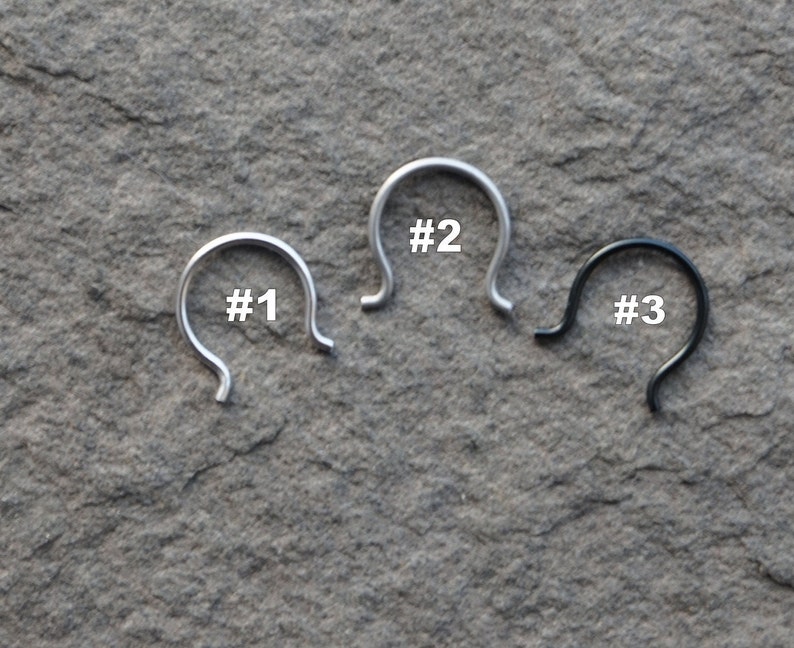 18 Gauge Septum Retainers Coloured Retainer Nose Retainer Etsy