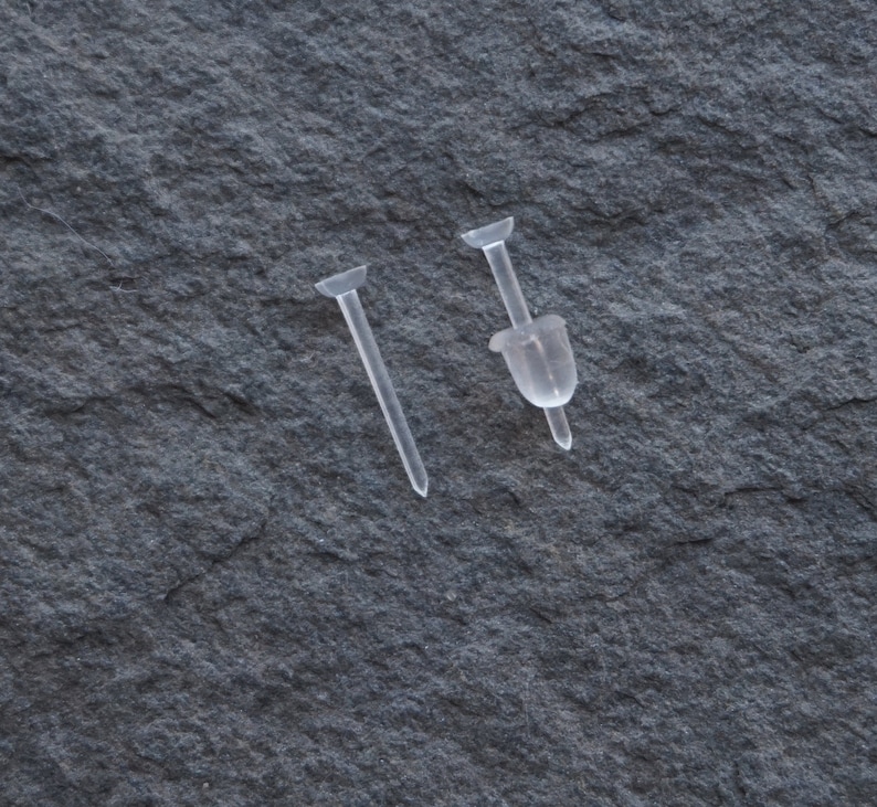 Piercing Retainer Clear Nose Stud 18g Retainer Stud Etsy Denmark