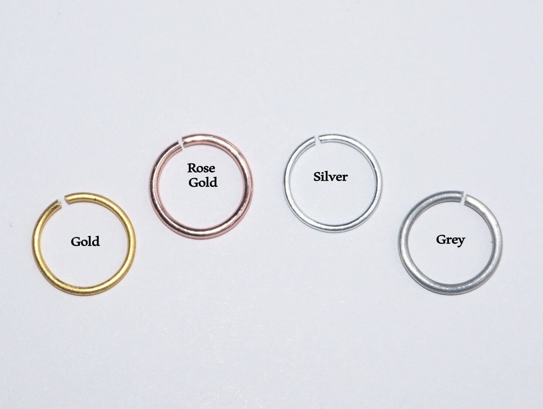 20 Gauge Nose Ring, Tiny Nose Hoop, Nose Hoop, Thin Nose Ring, Silver