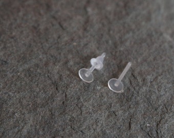 Piercing retainer, labret retainer, 18 gauge, clear retainer, discreet piercing, acrylic piercing, body piercing,