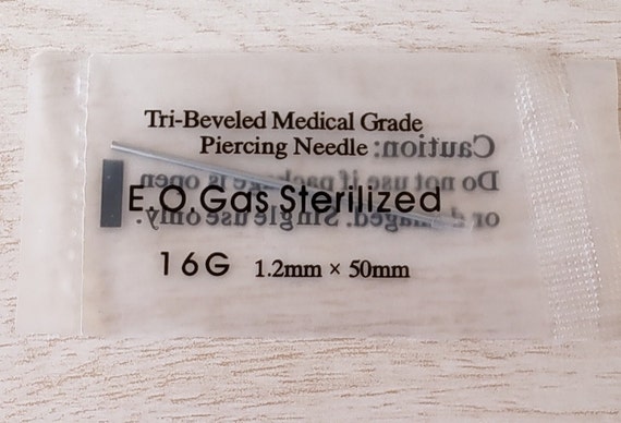 Piercing Needle DIY Piercing Hollow Medical Grade Needle E.O Gas