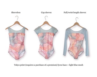Hikaru: two tone leotard customisable with solid colours and prints