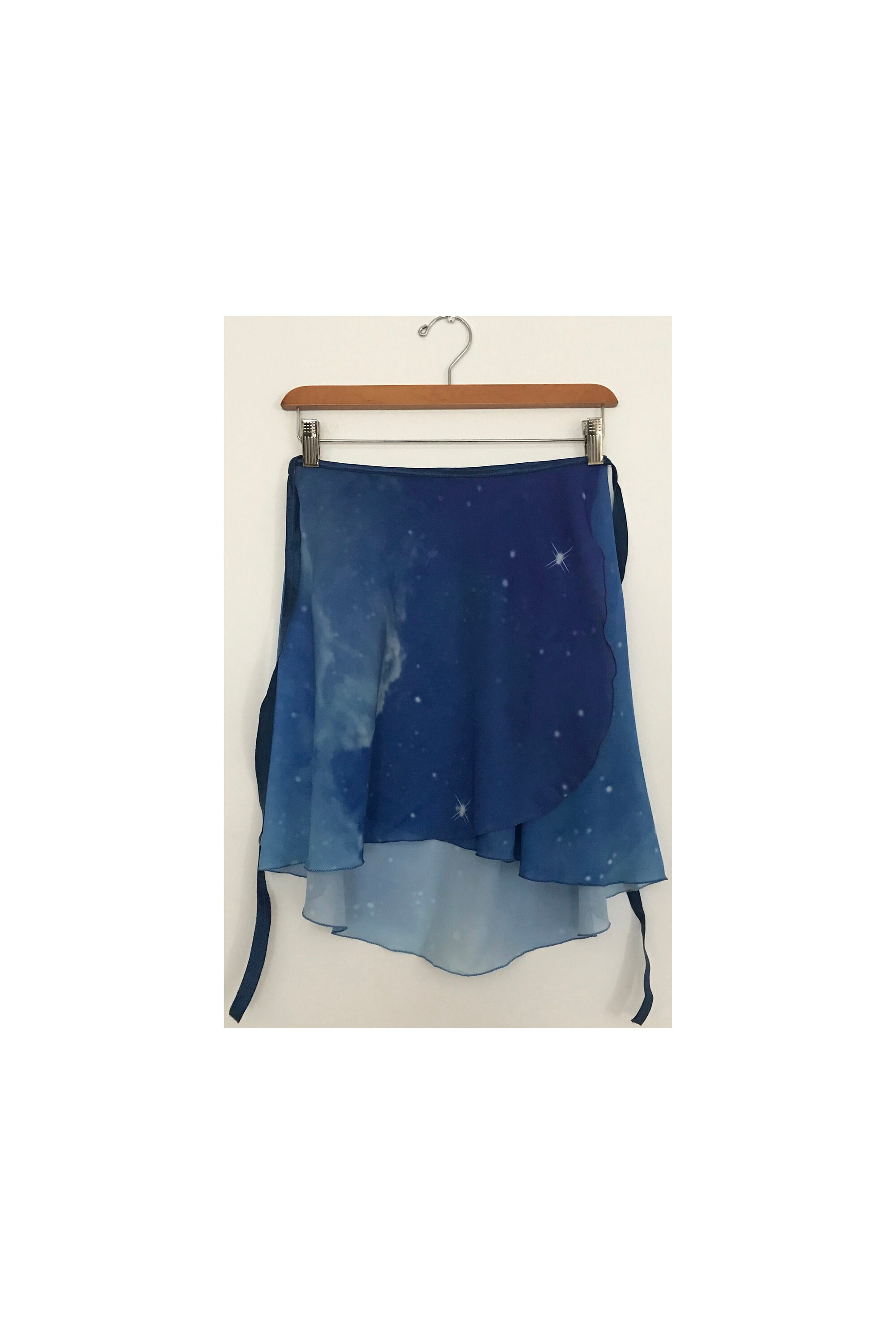 Image of Terpsichore Ballet Wrap Skirt Made-To-Order Starry Sky Print