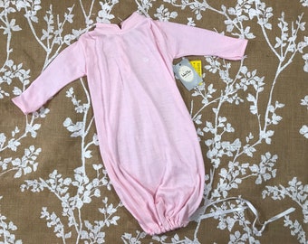 old fashioned drawstring baby gowns