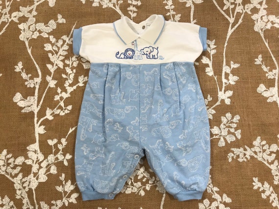 0-3m Baby Dior vintage Baby Boys Romper 