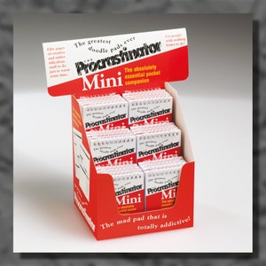 The Procrastinator Mini Merchandiser - Lots of absolutely essential pocket companions